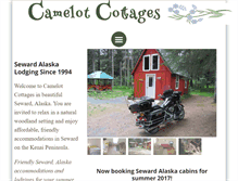 Tablet Screenshot of camelotcottages.com